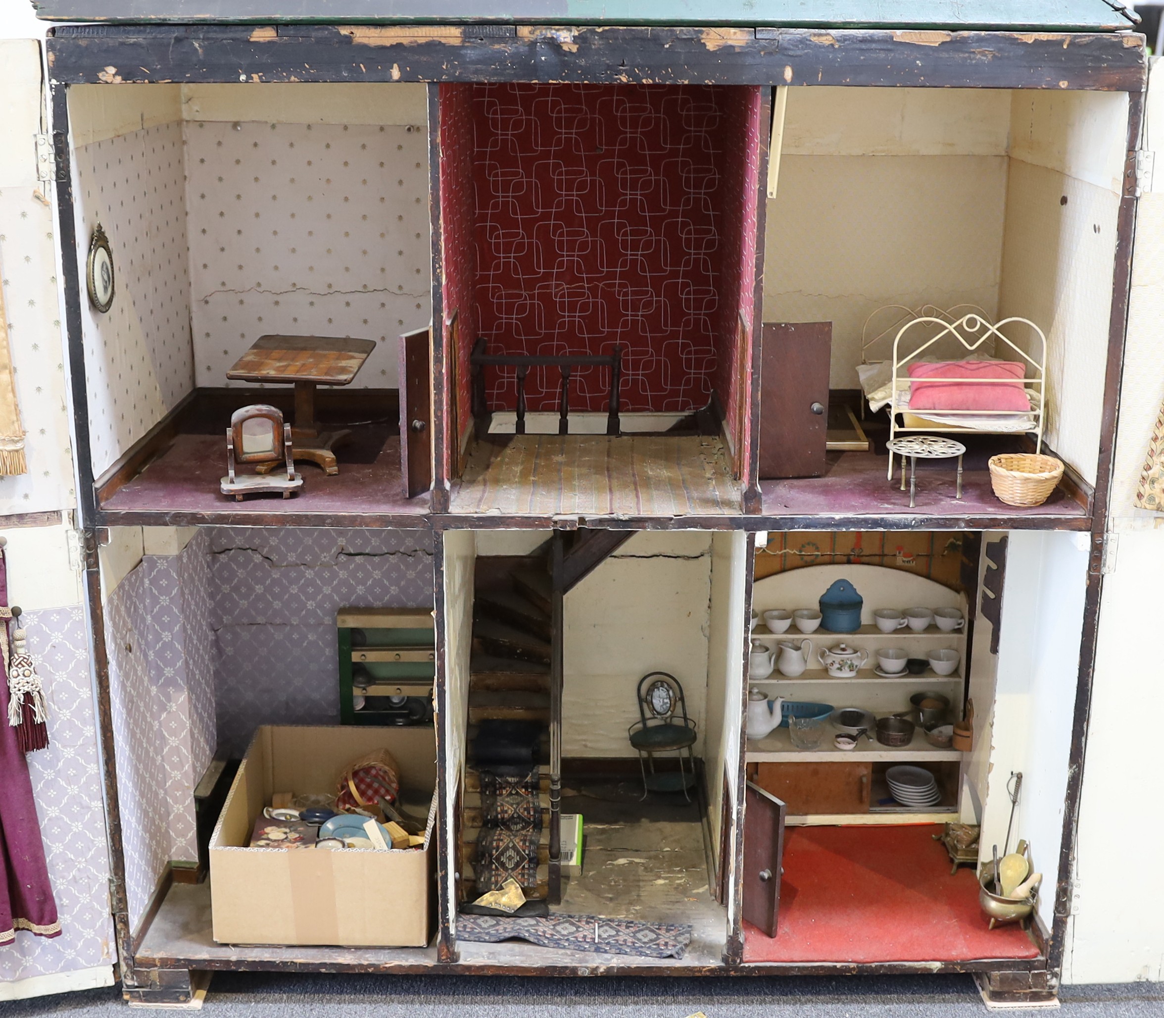 'Hickman House': A large English cupboard house, mid 19th century